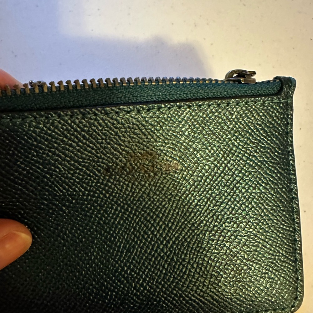 Coach Mini ID Wallet Teal